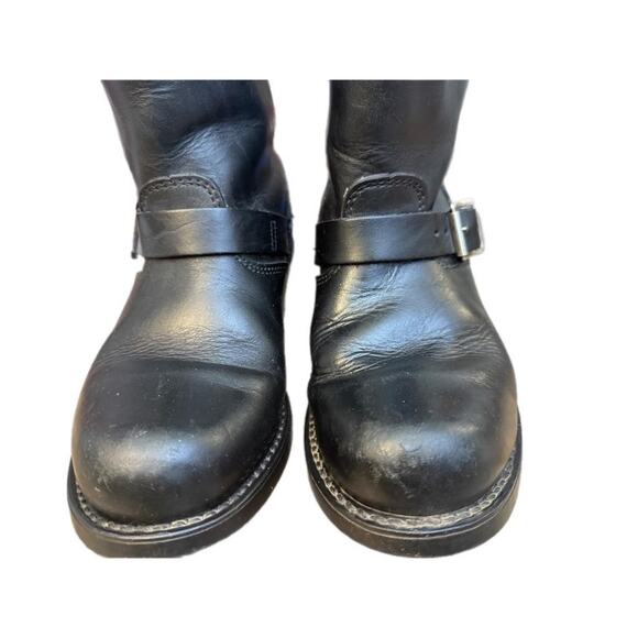 Frye Engineer 8R Biker Boot Black Leather Women size 8 - Picture 7 of 11